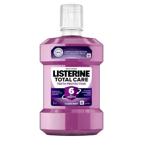 Listerine Total Care Clean Mint Mouthwash 1000 ml ústna voda unisex