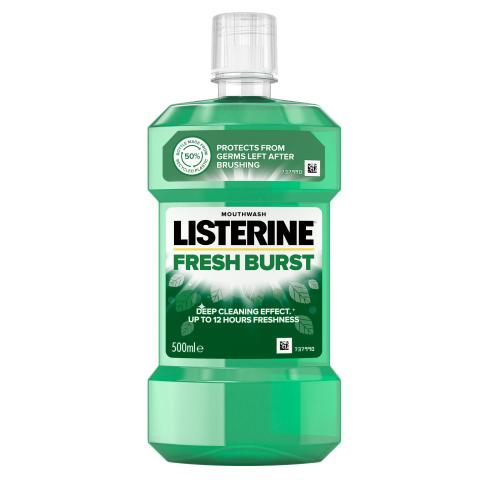 Listerine Fresh Burst Mouthwash 500 ml ústna voda unisex
