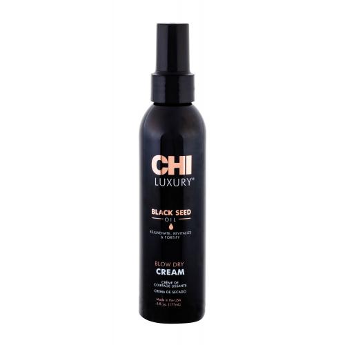 CHI Luxury Black Seed Oil Blow Dry Cream vyživujúci a termoochranný krém pre uhladenie vlasov 177 ml