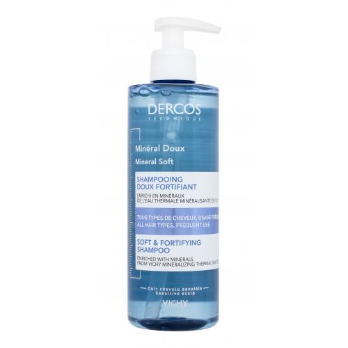 Vichy Dercos Mineral Soft 400 ml minerálny šampón pre všetky typy vlasov pre ženy