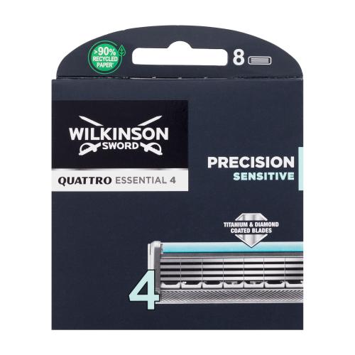 Wilkinson Sword Quattro Essential 4 náhradné ostrie náhradná britva 8 ks pre mužov