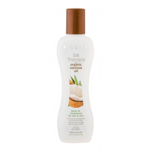 BioSilk Therapy with Natural Coconut Oil Leave-In Treatment bezoplachová starostlivosť na rozštiepené končeky vlasov 167 ml
