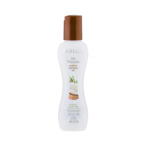 Farouk Systems Biosilk Silk Therapy Organic Coconut Oil 67 ml maska na vlasy pre ženy na poškodené vlasy; na šedivé vlasy; na rozštiepené končeky