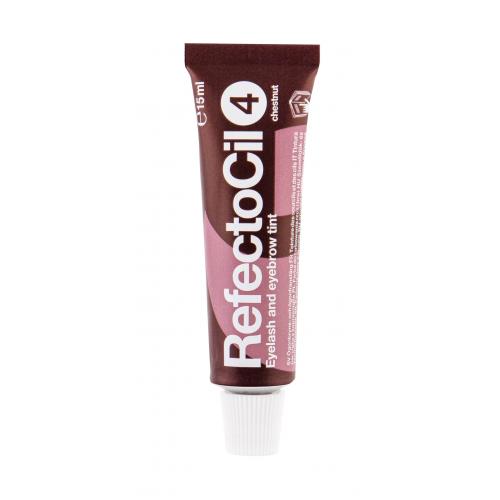 RefectoCil Eyelash and Eyebrow farba na obočie a mihalnice odtieň 4 Chestnut 15 ml