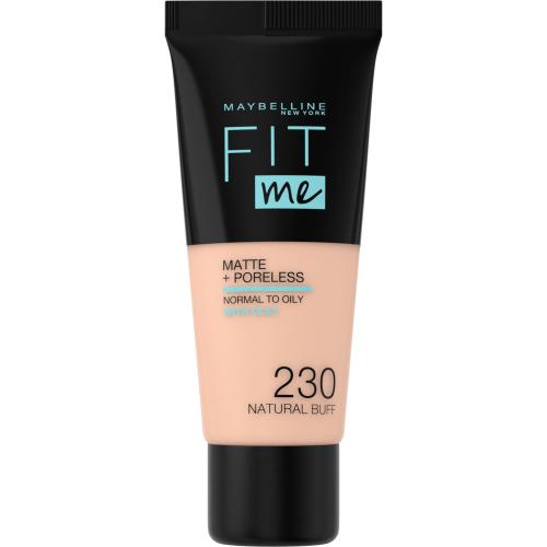 MAYBELLINE NEW YORK Fit Me! Matte+Poreless zmatňujúci make-up pre normálnu až mastnú pleť odtieň 230 Natural Buff 30 ml