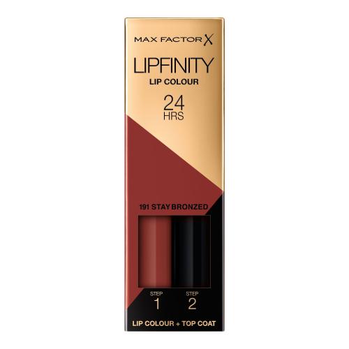 Max Factor Lipfinity 24HRS 4,2 g rúž pre ženy 191 Stay Bronzed tekutý rúž