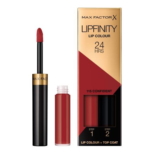 Max Factor Lipfinity 24HRS 4,2 g rúž pre ženy 115 Confident tekutý rúž