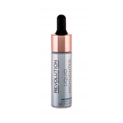 Makeup Revolution London Liquid Highlighter 18 ml rozjasňovač pre ženy Unicorn Elixir