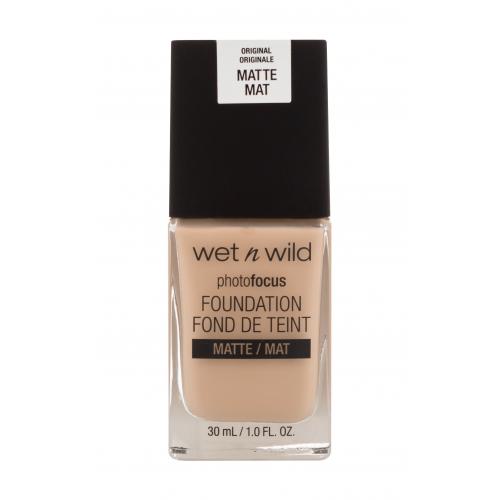 Wet n Wild PhotoFocus zmatňujúci fluidný make-up odtieň Golden Beige 30 ml