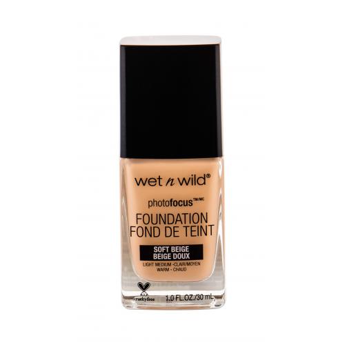Wet n Wild PhotoFocus zmatňujúci fluidný make-up odtieň Soft Beige 30 ml