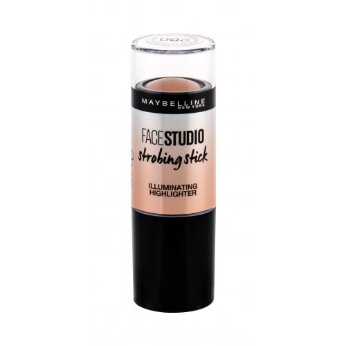 Maybelline FaceStudio Strobing Stick 9 g rozjasňovač pre ženy 200 Medium-Nude Glow