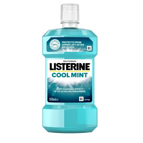 Listerine Cool Mint Mouthwash 500 ml ústna voda unisex
