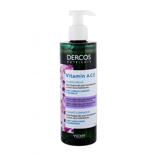 Vichy Dercos Vitamin A.C.E Shine Shampoo vyživujúci šampón pre žiarivý lesk vlasov 250 ml