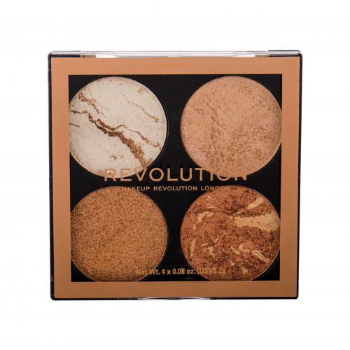 Makeup Revolution Cheek Kit paletka na tvár odtieň Don’t Hold Back 4 x 2.2 g