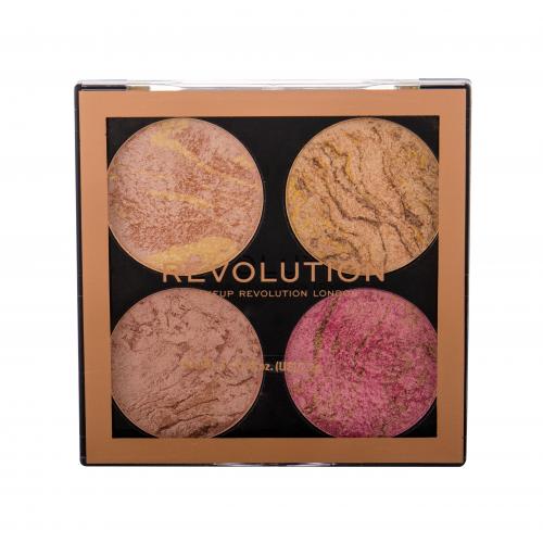 Makeup Revolution Cheek Kit paletka na tvár odtieň Fresh Perspective 4 x 2.2 g