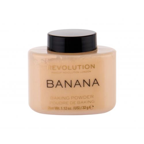Makeup Revolution Baking Powder sypký púder odtieň Banana 32 g