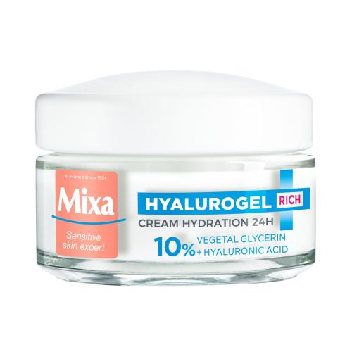 Mixa Hyalurogel Rich intenzívne hydratačný denný krém s kyselinou hyalurónovou 50 ml