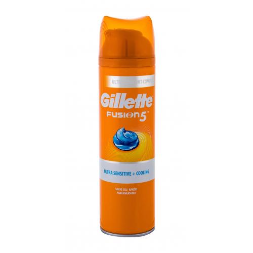 Gillette Fusion5 Ultra Sensitive + Cooling 200 ml gél na holenie pre mužov