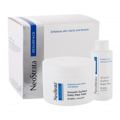 NeoStrata Resurface Smooth Surface Daily Peel darčeková kazeta pleťový peeling 60 ml + čistiace tampóny 36 ks na veľmi suchú pleť