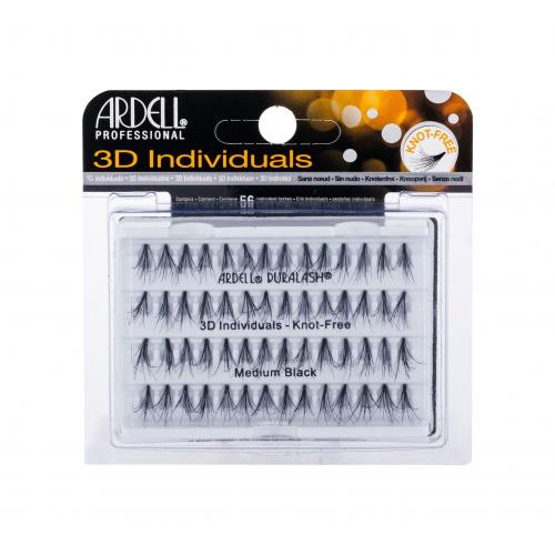 Ardell 3D Individuals Duralash Knot-Free 56 ks umelé mihalnice pre ženy Medium Black