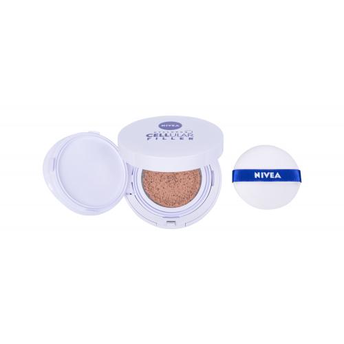 NIVEA Hyaluron Cellular Filler Cushion make-up v hubke 3v1 odtieň 01 Light 15 g