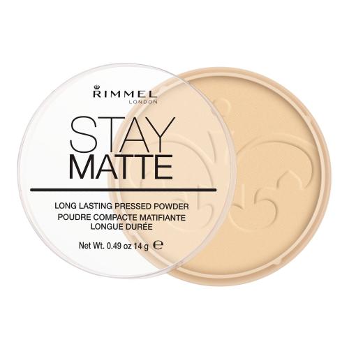 Rimmel Stay Matte púder odtieň 001 Transparent 14 g