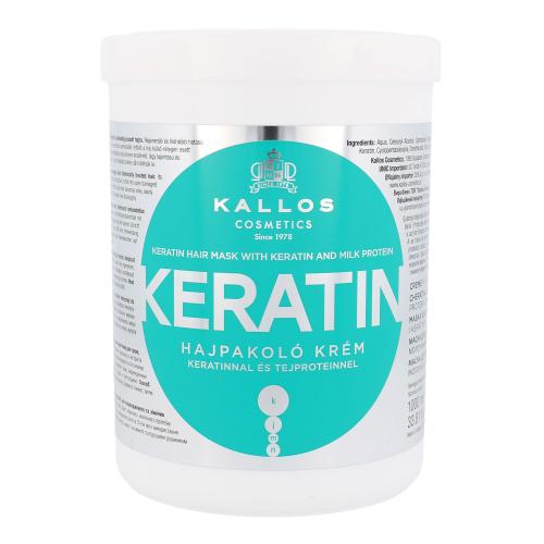Kallos Cosmetics Keratin 1000 ml regeneračná maska na vlasy s keratínom pre ženy