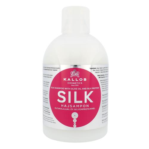 Kallos KJMN Professional Silk hodvábne jemný šampón pre suché a citlivé vlasy 1000 ml