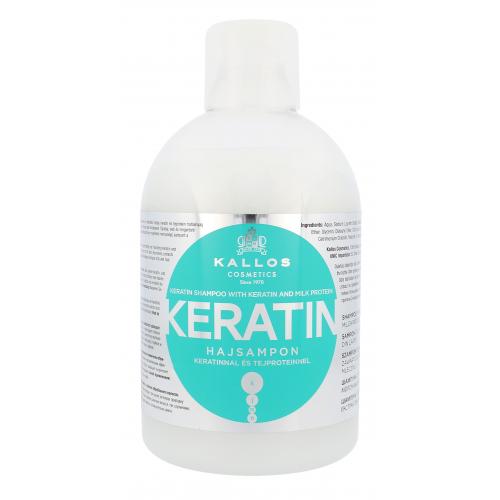 Kallos Cosmetics Keratin 1000 ml regeneračný šampón na vlasy s keratínom pre ženy