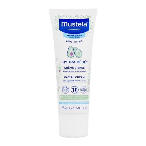 Mustela Hydra Bébé® Facial Cream 40 ml denný pleťový krém pre deti na normálnu pleť