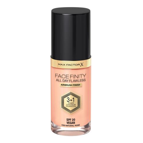 Max Factor Facefinity All Day Flawless dlhotrvajúci make-up SPF 20 odtieň C50 Natural Rose 30 ml