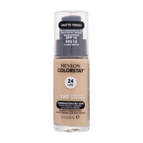 Revlon Cosmetics ColorStay™ dlhotrvajúci zmatňujúci make-up pre mastnú a zmiešanú pleť odtieň 180 Sand Beige 30 ml