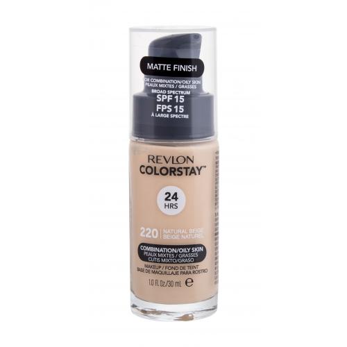 Revlon Cosmetics ColorStay™ dlhotrvajúci zmatňujúci make-up pre mastnú a zmiešanú pleť odtieň 220 Natural Beige 30 ml