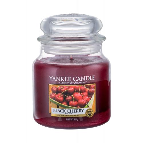 Yankee Candle Black Cherry 411 g vonná sviečka unisex