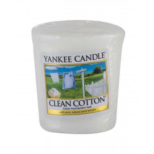 Yankee Candle Clean Cotton 49 g vonná sviečka unisex