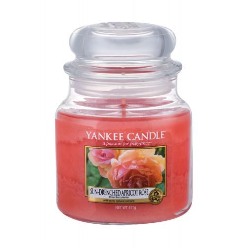 Yankee Candle Sun-Drenched Apricot Rose 411 g vonná sviečka unisex