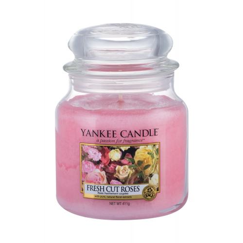 Yankee Candle Fresh Cut Roses 411 g vonná sviečka unisex