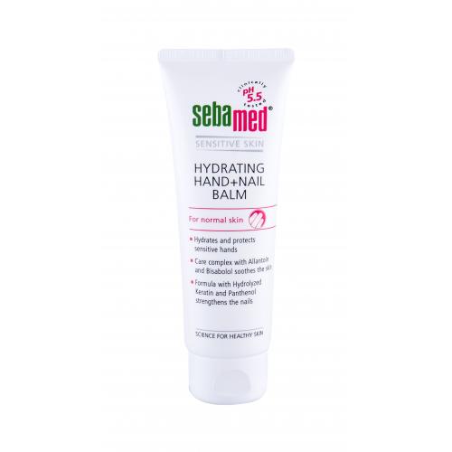 SebaMed Sensitive Skin Hydrating 75 ml hydratačný balzam na ruky a nechty pre ženy
