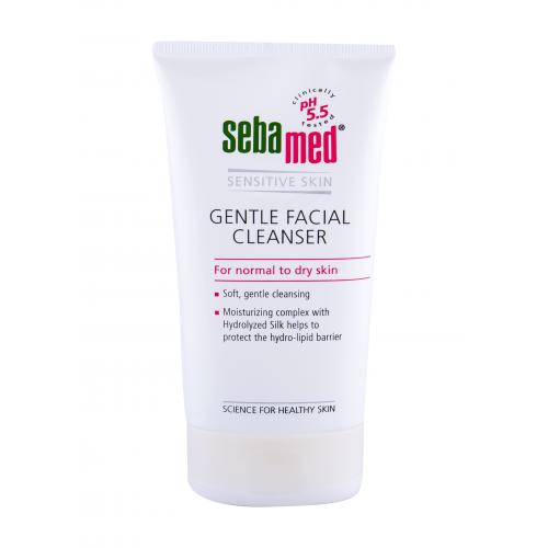 SebaMed Sensitive Skin Gentle Facial Cleanser Normal Skin 150 ml čistiaci gél pre ženy na zmiešanú pleť; na normálnu pleť