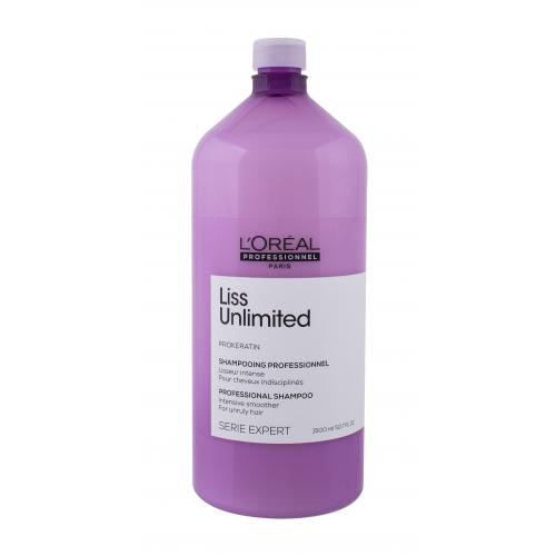 L'Oréal Professionnel Liss Unlimited Professional Shampoo 1500 ml šampón pre ženy na nepoddajné vlasy