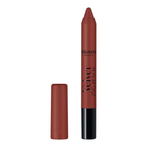 BOURJOIS Paris Velvet The Pencil 3 g rúž pre ženy 10 Brun de Folie rúž v ceruzke