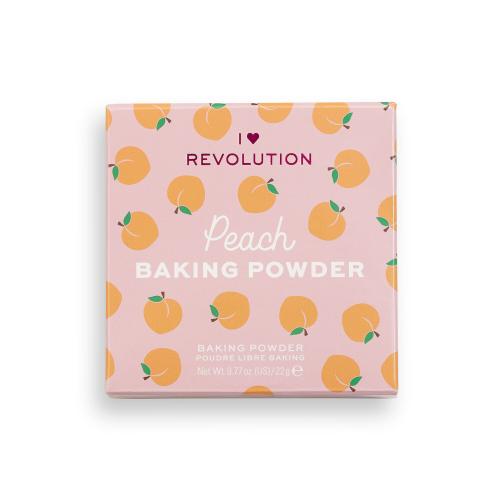 I Heart Revolution Baking Powder jemný púder odtieň Peach 22 g