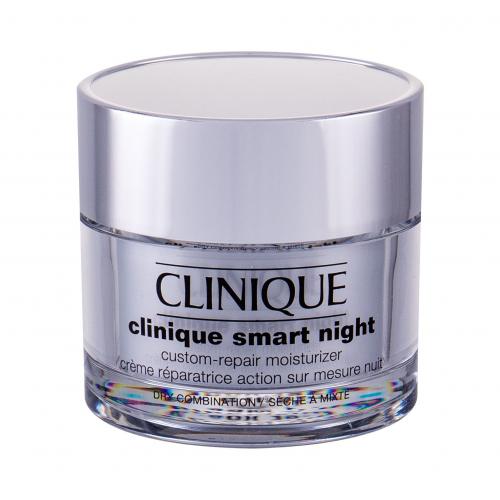 Clinique Smart Night™ Custom-Repair Moisturizer hydratačný nočný krém proti vráskam pre suchú a zmiešanú pleť 50 ml