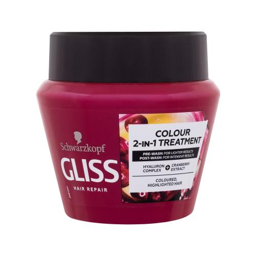 Schwarzkopf Gliss Colour Perfector 2-in-1 Treatment 300 ml maska na vlasy pre ženy na farbené vlasy