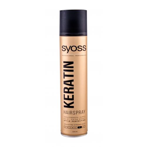 Syoss Keratin Hair Spray 300 ml ochranný lak na vlasy so silnou fixáciou pre ženy