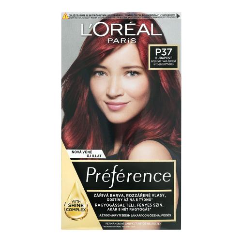 L'Oréal Paris Préférence Féria 60 ml farba na vlasy pre ženy P37 Pure Plum na všetky typy vlasov