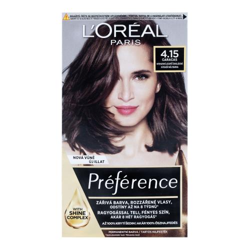 L’Oréal Paris Préférence farba na vlasy odtieň 4.15 Intense Deep Brown 1 ks