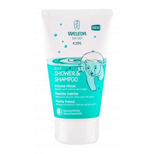 Weleda Kids Magic Mint sprchový krém a šampón pre deti 2 v 1 150 ml