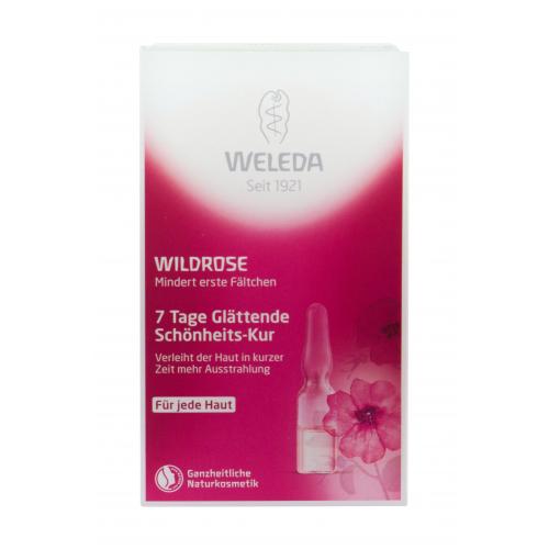 Ružový pleťový olej v ampulkách 7-dňová vyhladzujúca kúra WELEDA 7x0,8ml