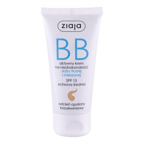 Ziaja BB Cream Oily and Mixed Skin SPF15 50 ml bb krém pre ženy Dark